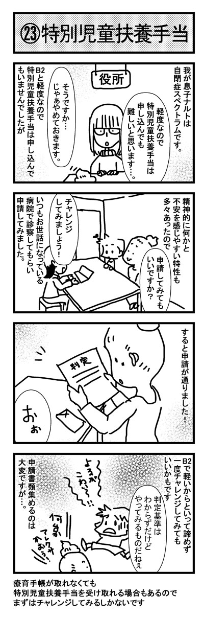 金時レモンのゆるゆる発達障害児育児日記 軽度（B2）の場合の特別児童扶養手当の手続きについて