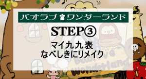 九九表を鍋敷きにリメイク作業