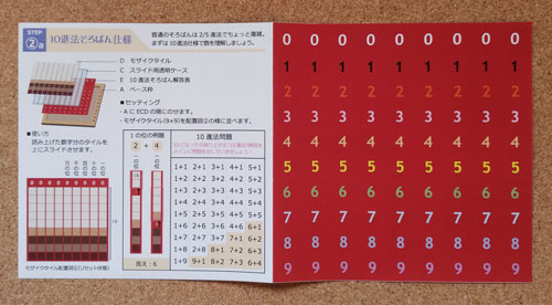 そろばん九九表　10進法